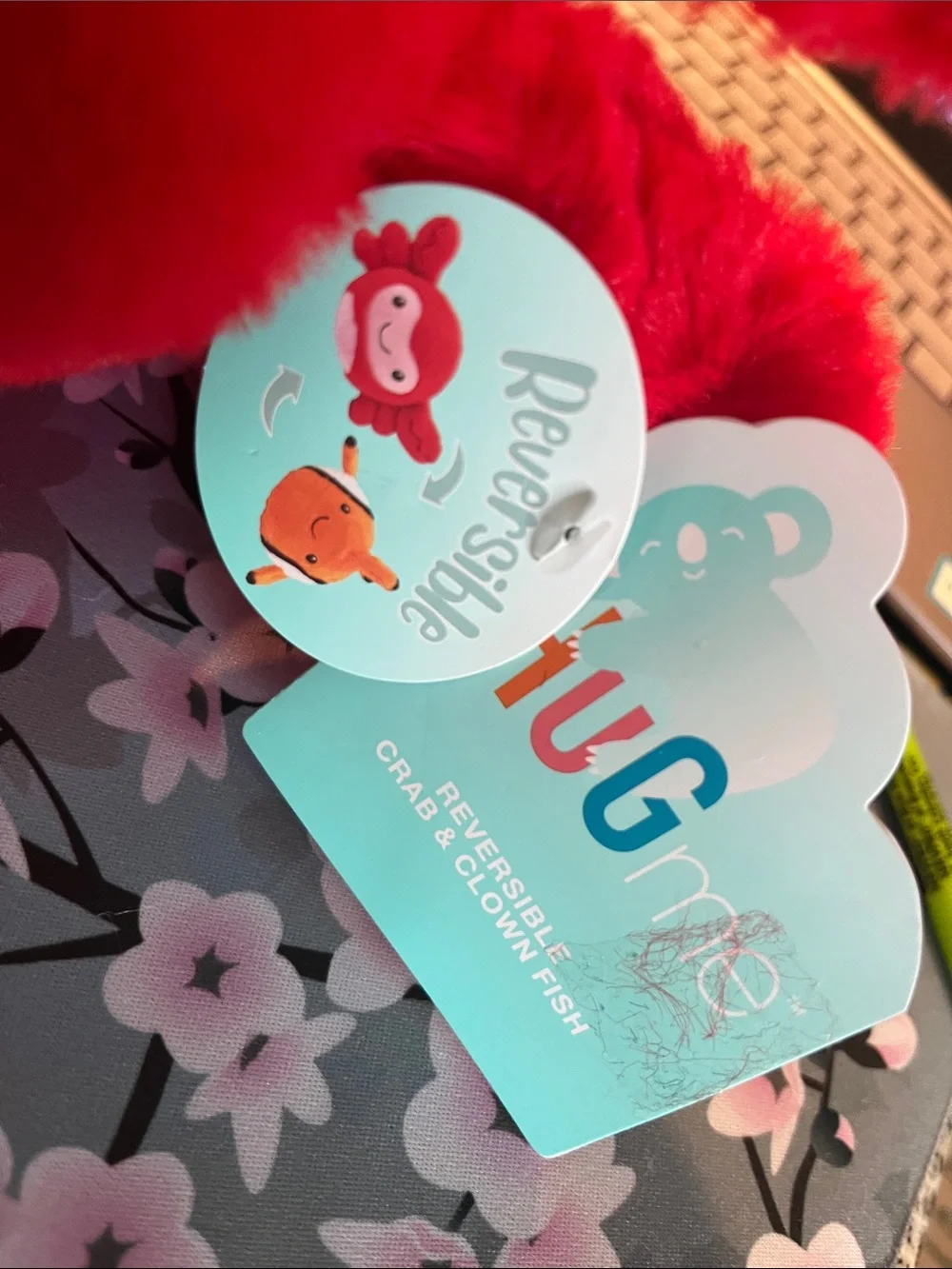 Hug me reversible Plush Crab / ClownfishPlushie